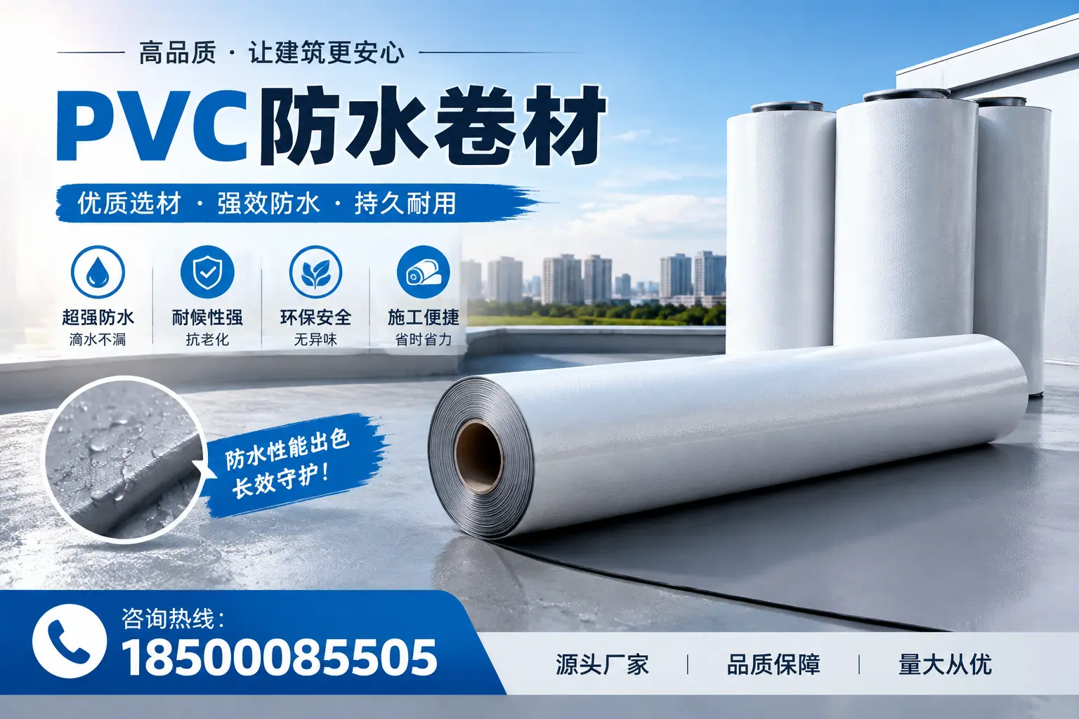 PVC防水卷材施工过程详解，确保在塔城顺利完成项目